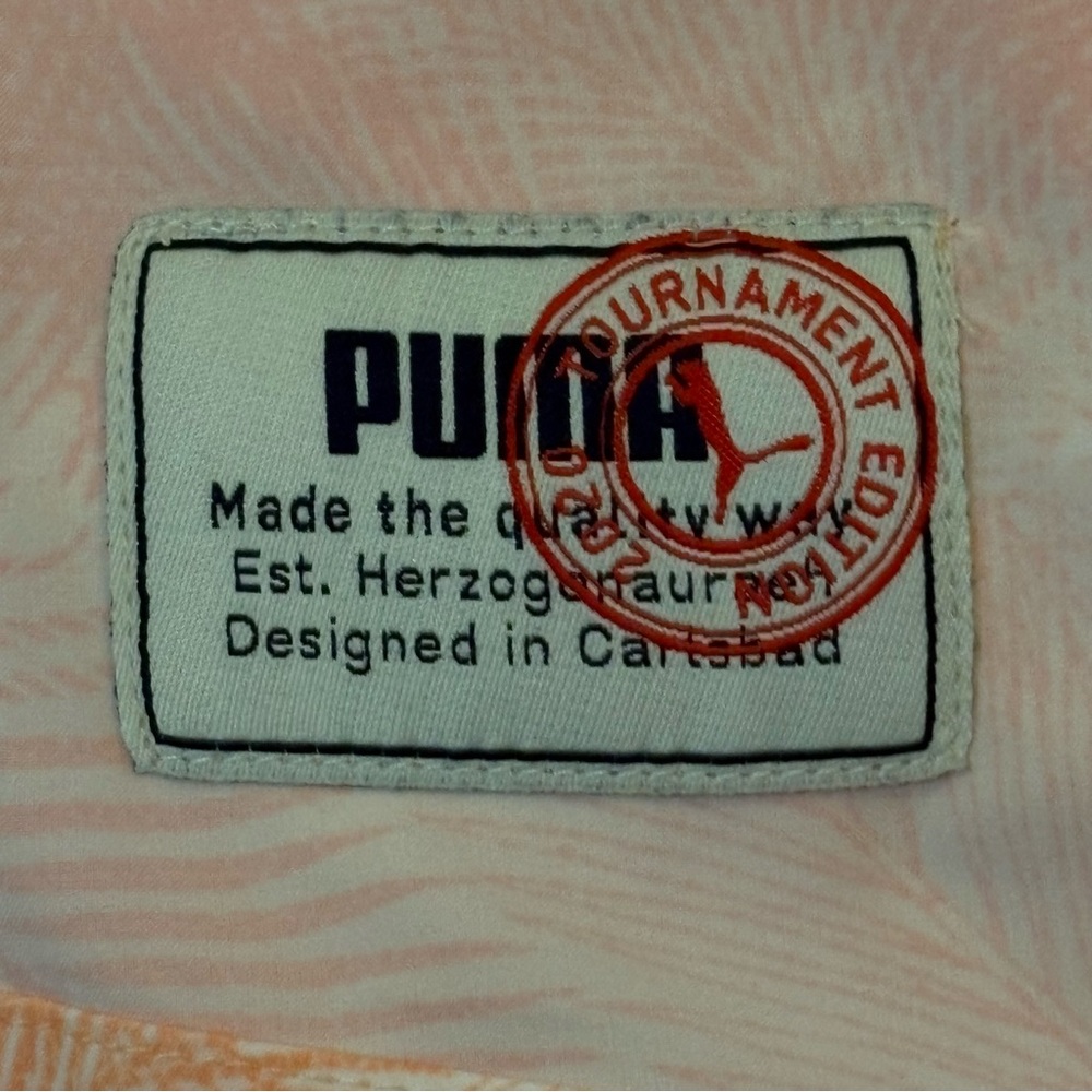 Brand New Mens Puma Tournament Edition Tropical/Palm Stretch Button Down XL‎ - Picture 4 of 8